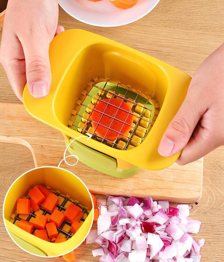 Tritaverdure 2 in 1 per tagliare a dadini tritaverdure staccabile tritaverdure multifunzionale per tagliare a cubetti frutta cipolla formaggio