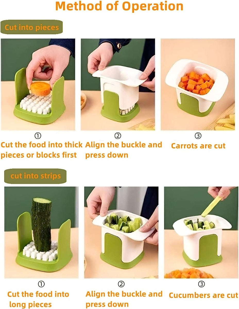 Tritaverdure 2 in 1 per tagliare a dadini tritaverdure staccabile tritaverdure multifunzionale per tagliare a cubetti frutta cipolla formaggio