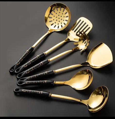 Set di utensili da cucina in acciaio inox 304 7 pezzi