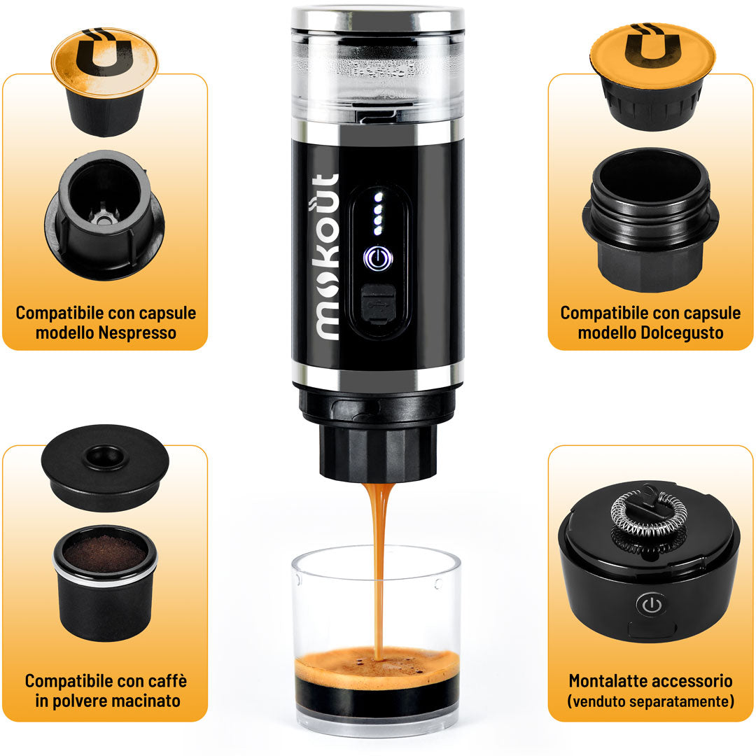 MOKOUT L'INNOVATIVA CAFFETTIERA PORTATILE